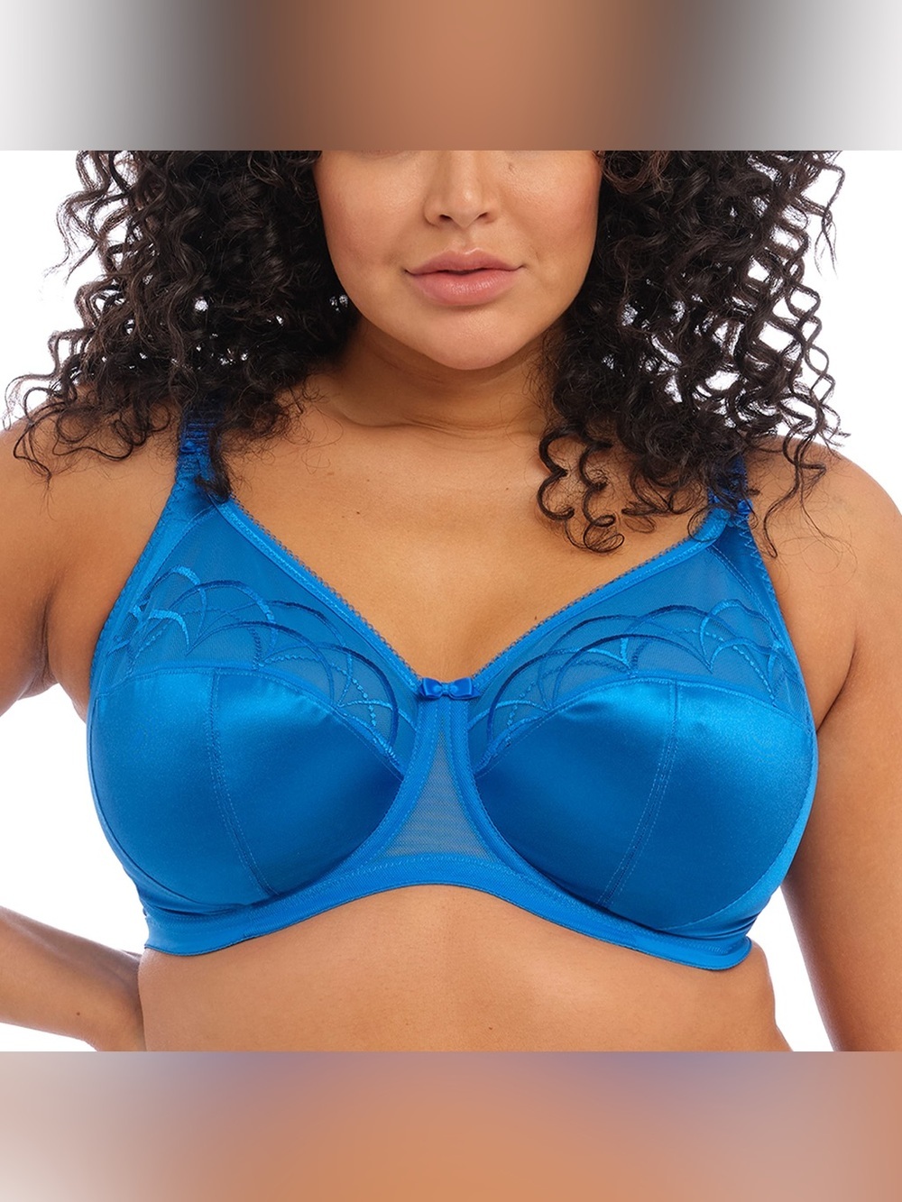 NWOT Elomi Women's Cate Underwire Full Cup Banded Bra in Black (EL4030)